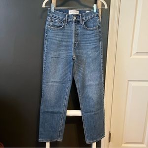 Denim Forum Arlo High Rise Straight Jeans